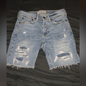 Boys Abercrombie jean shorts 13/14